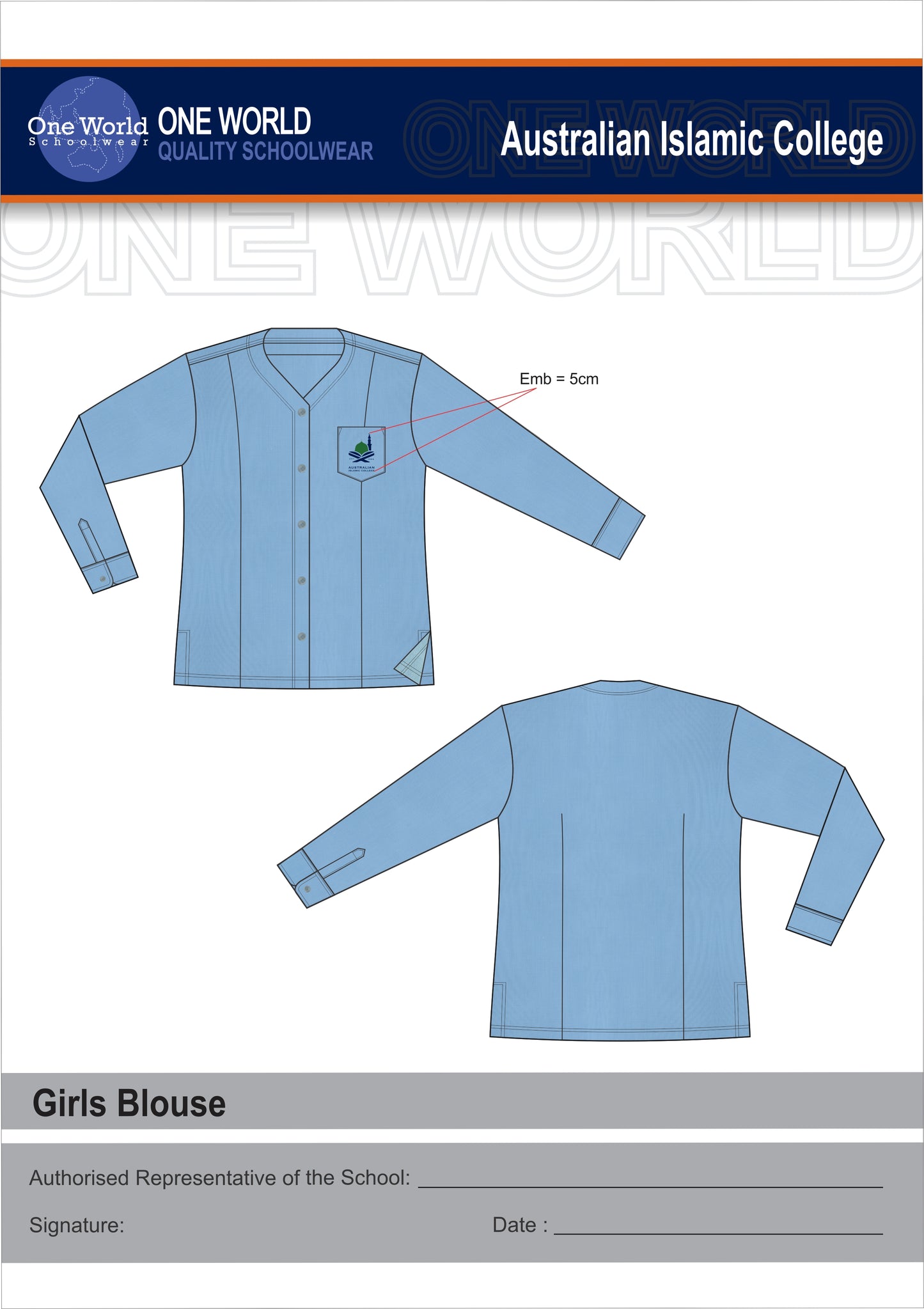 Girls Long Sleeve Blouse