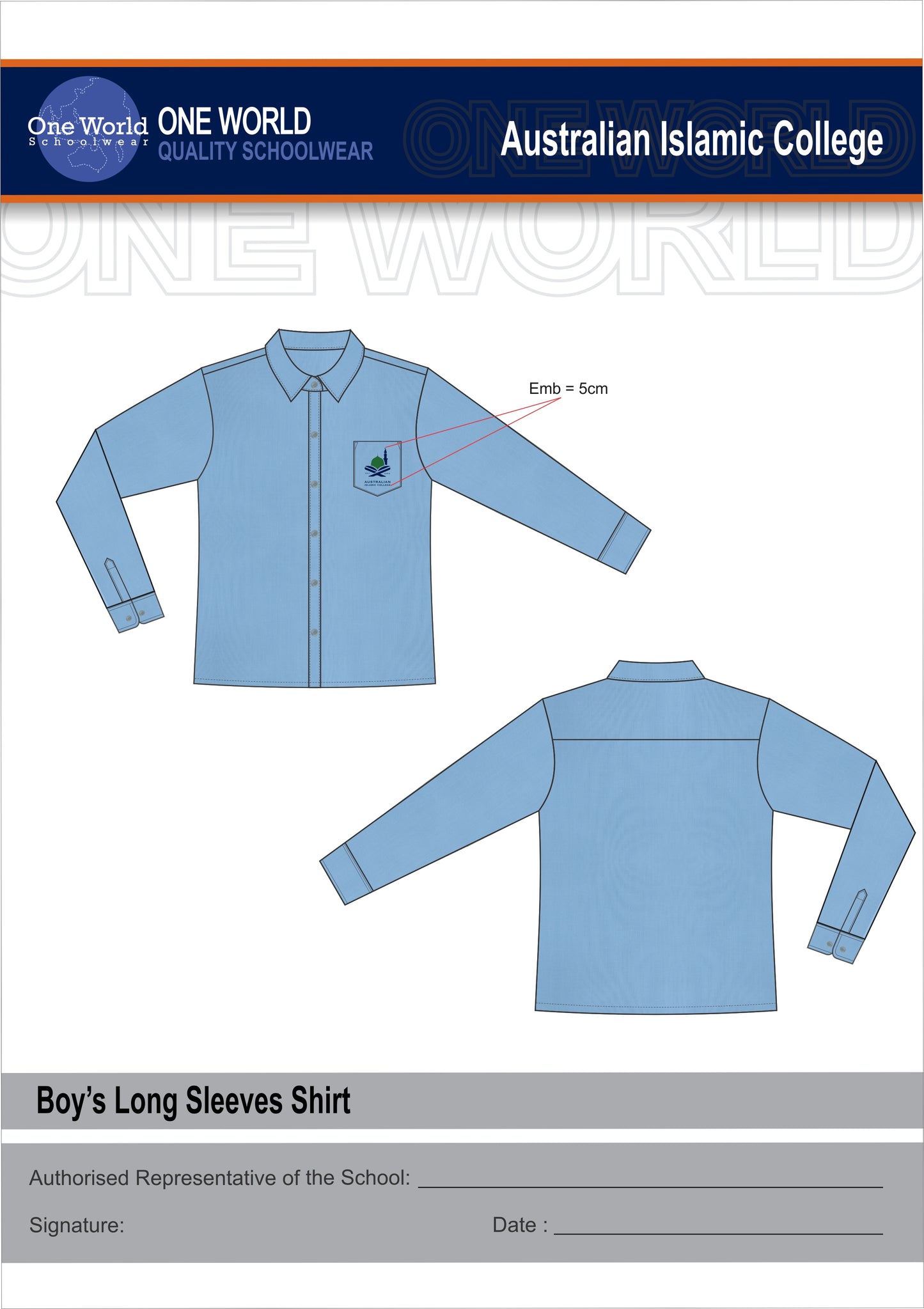 Boys Long Sleeve Shirt