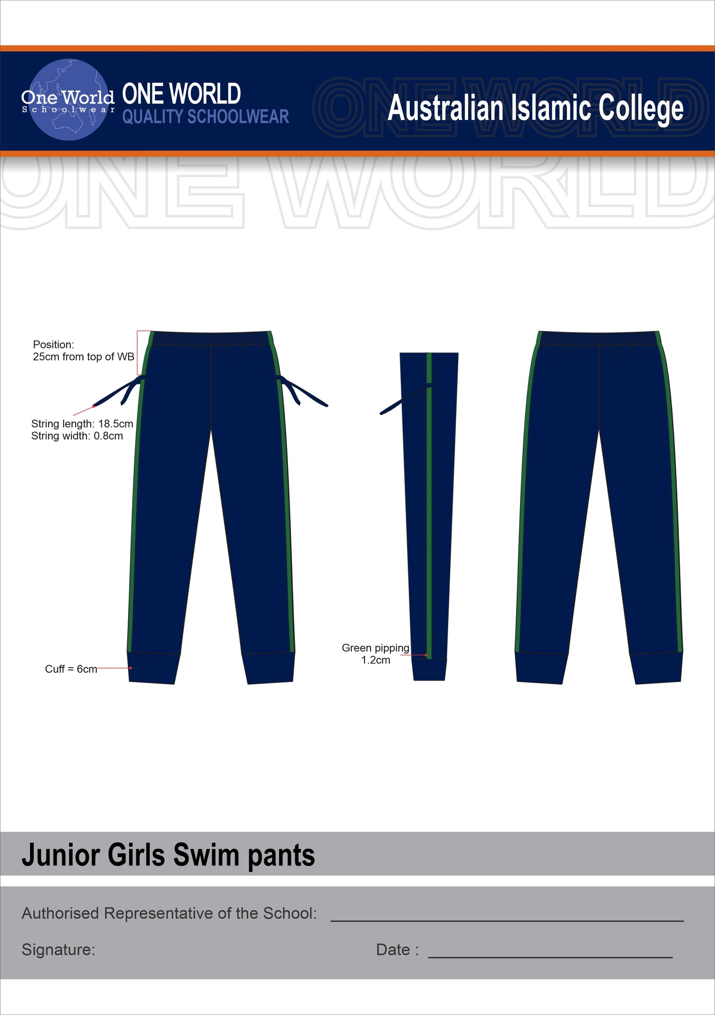 Girls Pre - Primary Swim Set