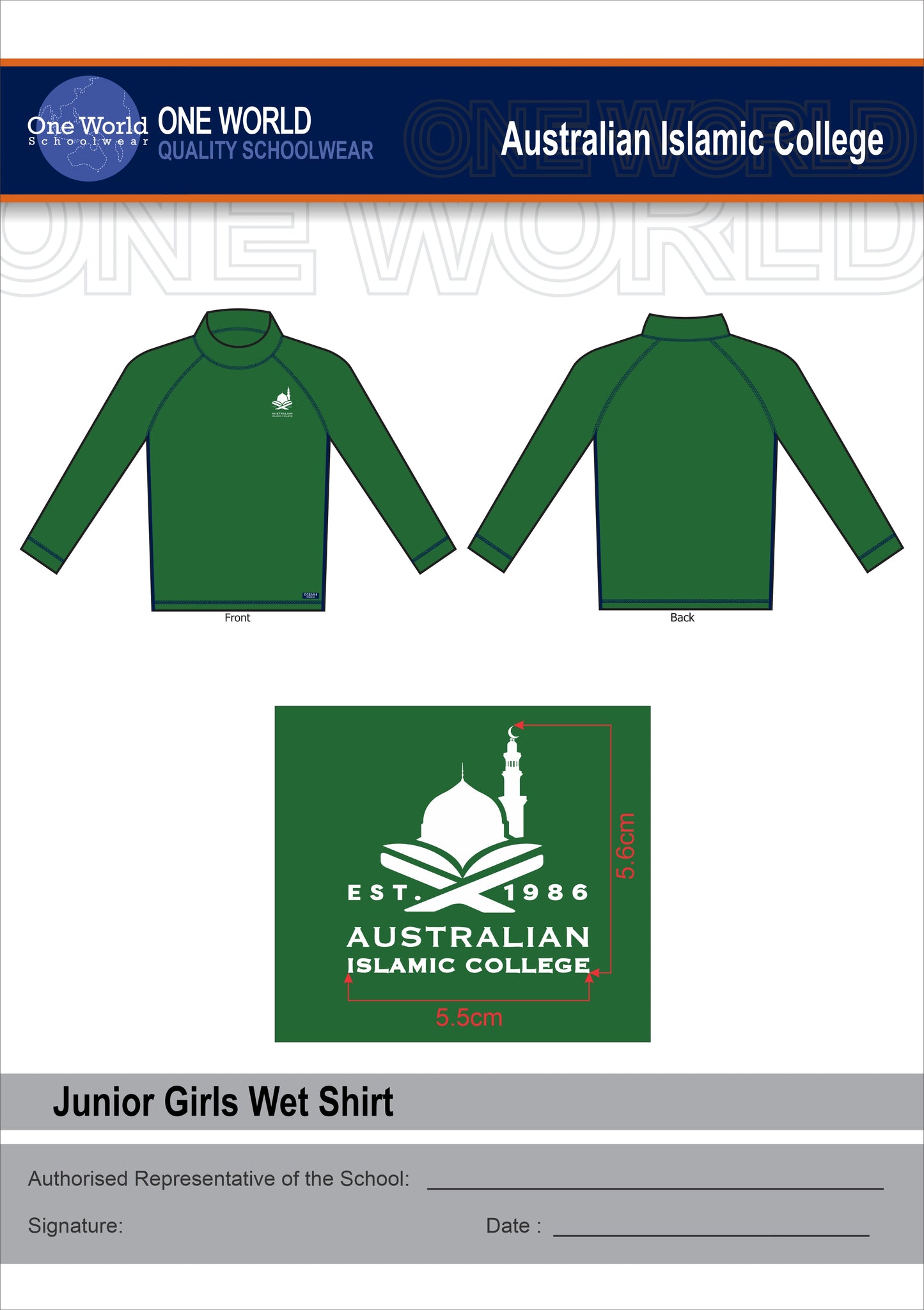 Girls Pre - Primary Swim Set